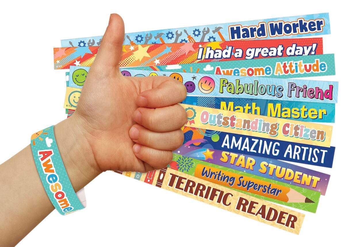 Teacher Created Resources Positive Reinforcement Brag Bracelets 2149681